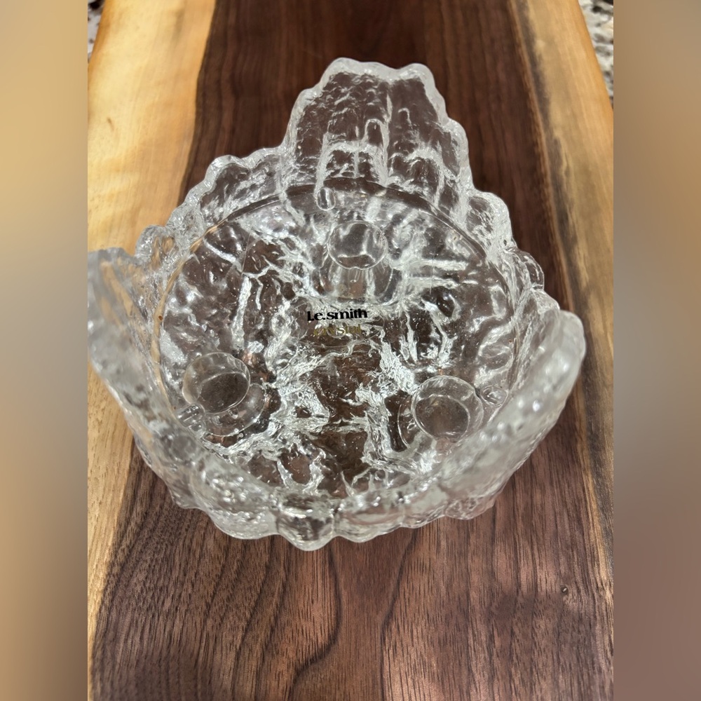 L.E Smith two ways pillar candle holder.